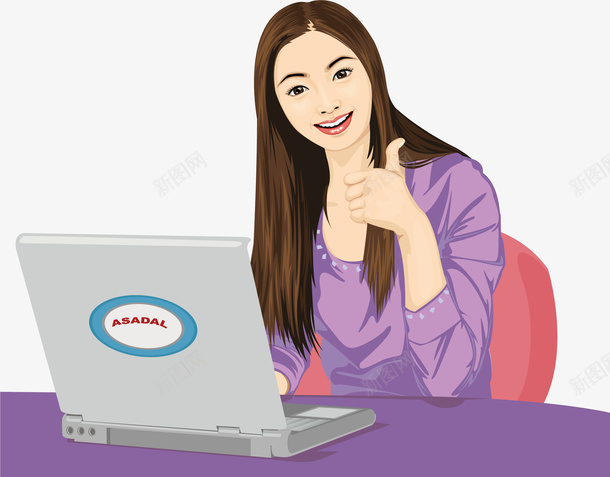 女孩元素矢量图ai免抠素材_新图网 https://ixintu.com java程序员 png 元素 卡通 女孩 程序员 矢量图