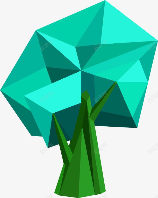卡通几何树木png免抠素材_新图网 https://ixintu.com 几何树 卡通几何树木 卡通树 卡通树插画 彩色 抽象树 时尚 树木
