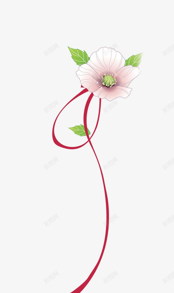一朵花png免抠素材_新图网 https://ixintu.com 一朵花 粉色花 花