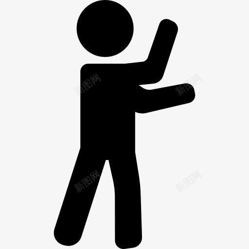 男人锻炼手臂图标png_新图网 https://ixintu.com 人 体操 健身房 练习 运动
