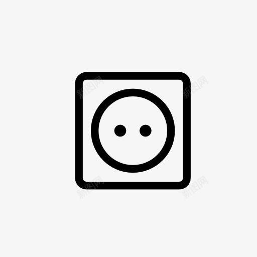 墙面插座图标png_新图网 https://ixintu.com