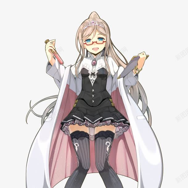 手绘试管药剂姬png免抠素材_新图网 https://ixintu.com 手绘 药剂 试管