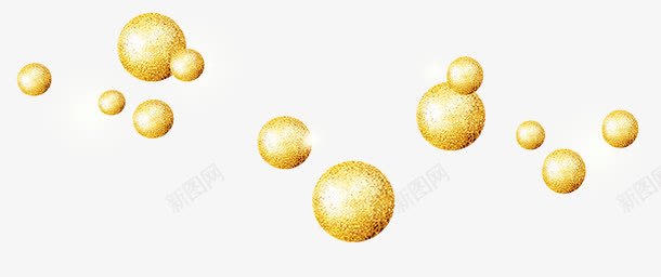 圆珠装饰png免抠素材_新图网 https://ixintu.com 手珠 珠子 花珠 黄珠