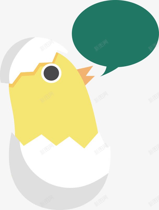 破壳而出的小鸡png免抠素材_新图网 https://ixintu.com 小黄鸡 生日快乐 矢量png 破壳而出 诞生日 鸡蛋