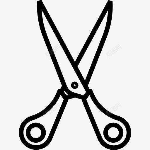 剪刀图标png_新图网 https://ixintu.com 作物 切割工具 办公材料