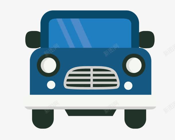 卡通车矢量图ai免抠素材_新图网 https://ixintu.com 军车 卡通车 蓝色 矢量图