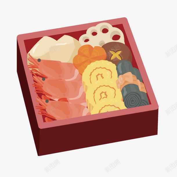 卡通便当png免抠素材_新图网 https://ixintu.com 便当 卡通便当 拼盘 美食 食物