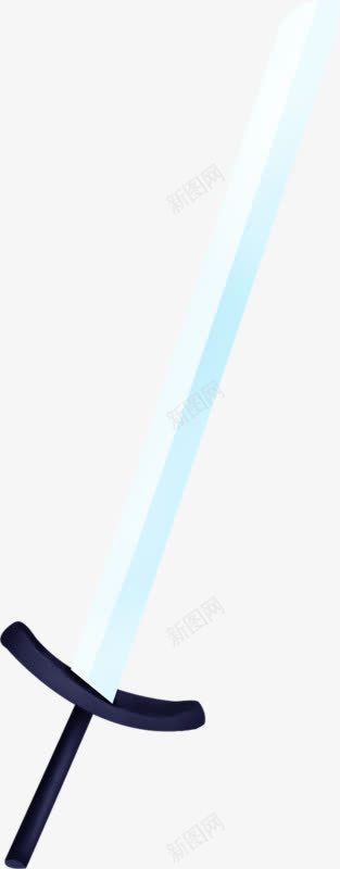 一把长剑png免抠素材_新图网 https://ixintu.com 剑把 剑身 手绘 简图 长剑