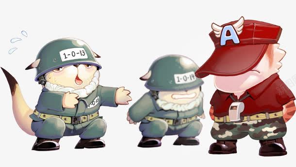 手绘卡通大兵警察png免抠素材_新图网 https://ixintu.com 卡通 大兵 警察