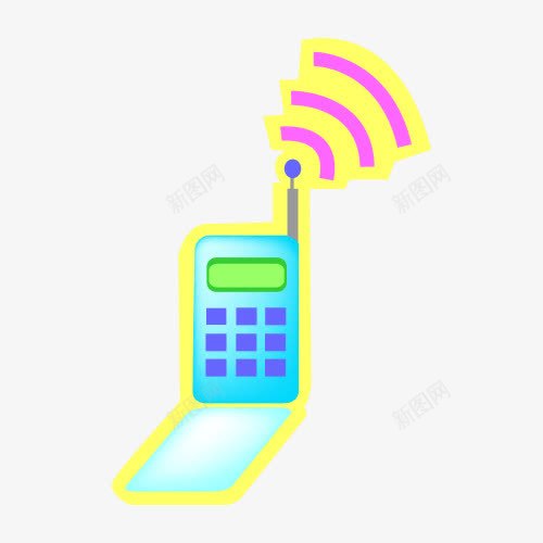 手机发射信息png免抠素材_新图网 https://ixintu.com 发射信息 手机