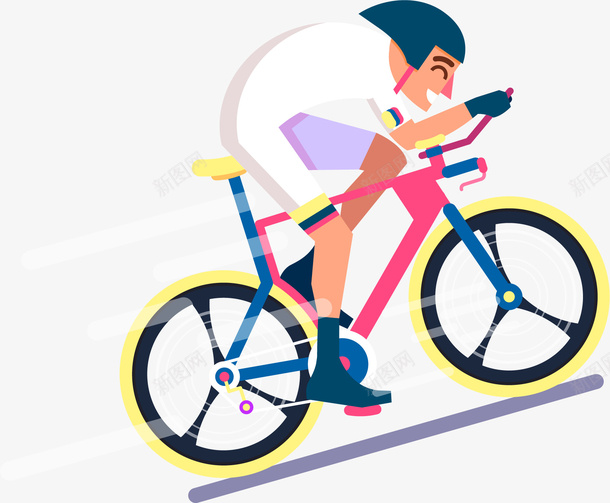自行车运动矢量图ai免抠素材_新图网 https://ixintu.com 共享单车 卡通 爱好者 脚踏车 自行车 运动 骑自行车 骑行者 骑车 矢量图