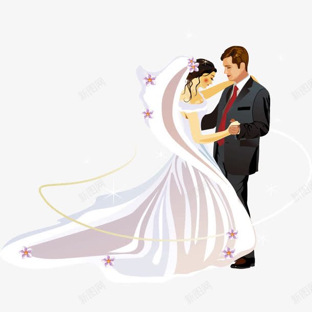 新婚新郎新娘png免抠素材_新图网 https://ixintu.com 婚礼 新婚 新郎新娘 爱情