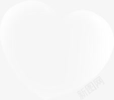 白色爱心元素png免抠素材_新图网 https://ixintu.com 元素 图片 爱心 白色