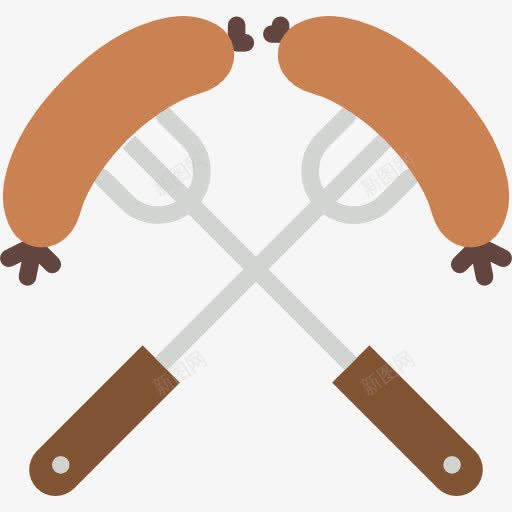 Barbecue图标png_新图网 https://ixintu.com 垃圾食品 快餐 烧烤 肉类 食品 香肠