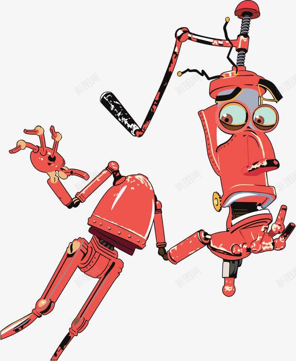身体分离的机器人png免抠素材_新图网 https://ixintu.com 人物 卡通 手绘 摇杆