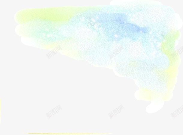 手绘蓝色云朵烟雾png免抠素材_新图网 https://ixintu.com 云朵 烟雾 蓝色