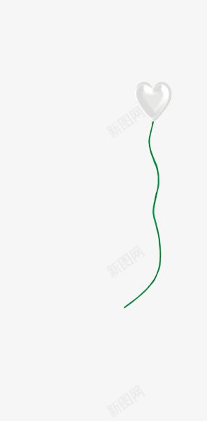 白色心形png免抠素材_新图网 https://ixintu.com 心形素材 爱情 线条 送礼