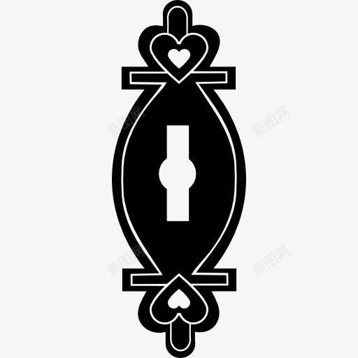 小孔变的心标图标png_新图网 https://ixintu.com 关键 孔 安全 工具 形状 心 锁孔 锁孔设计