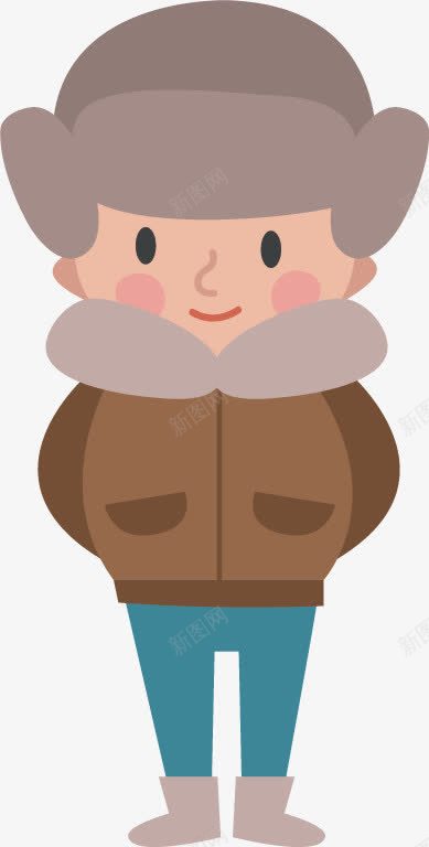 棉衣帽子男孩png免抠素材_新图网 https://ixintu.com 帽子 帽子矢量 棉衣 男孩