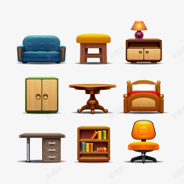 家具道具EPSpng免抠素材_新图网 https://ixintu.com EPS 家具 道具