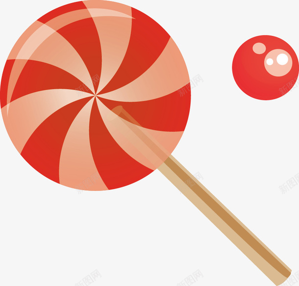红色卡通棒棒糖矢量图ai免抠素材_新图网 https://ixintu.com 卡通棒棒糖 矢量棒棒糖 红色棒棒糖 矢量图