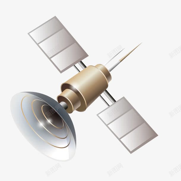 太空卫星png免抠素材_新图网 https://ixintu.com 信号 卫星 太空 太阳能 科技