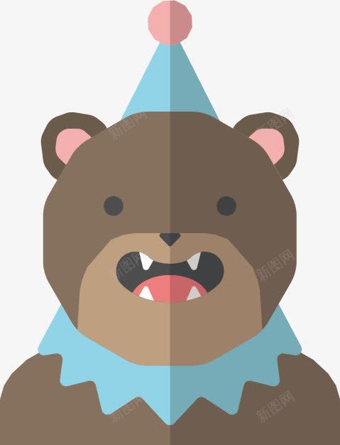 卡通熊图案png免抠素材_新图网 https://ixintu.com 头像 熊 熊熊图案 角色 马戏团
