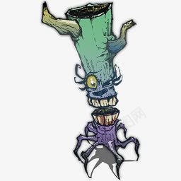 卡通怪物树桩png免抠素材_新图网 https://ixintu.com 卡通 怪物 树桩
