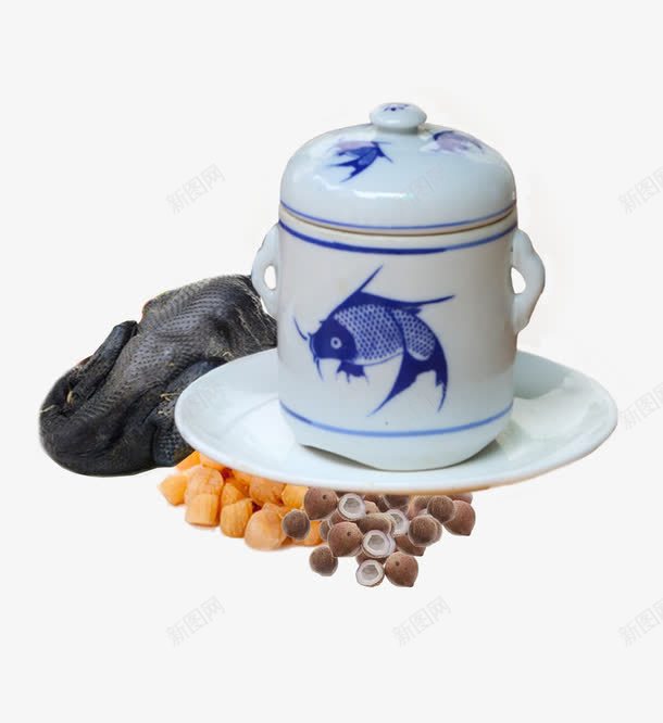 海椰瑶柱乌鸡汤png免抠素材_新图网 https://ixintu.com 乌鸡汤 养生汤 汤 海椰瑶柱乌鸡汤 瑶柱汤