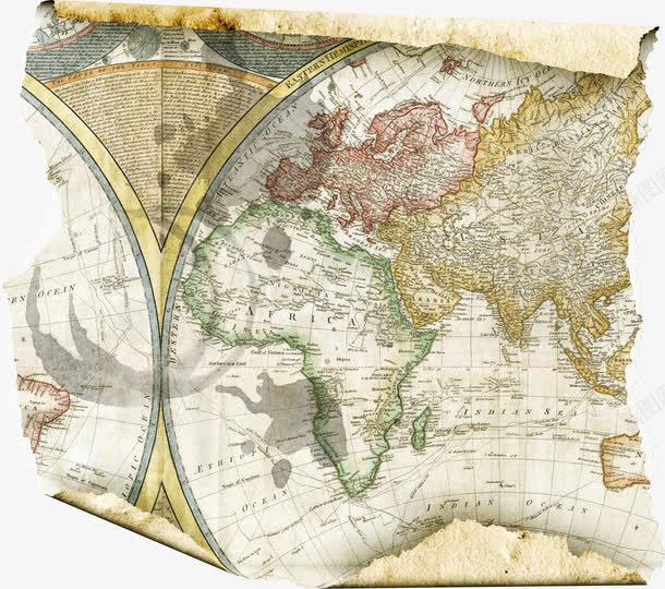 世界地图png免抠素材_新图网 https://ixintu.com 世界地图 图纸 方向 装饰