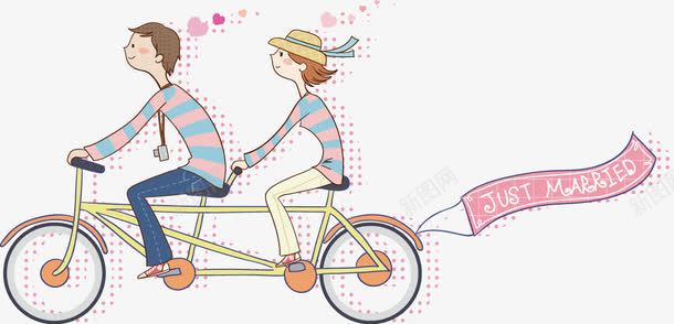 骑单车的情侣png免抠素材_新图网 https://ixintu.com 单车 情侣