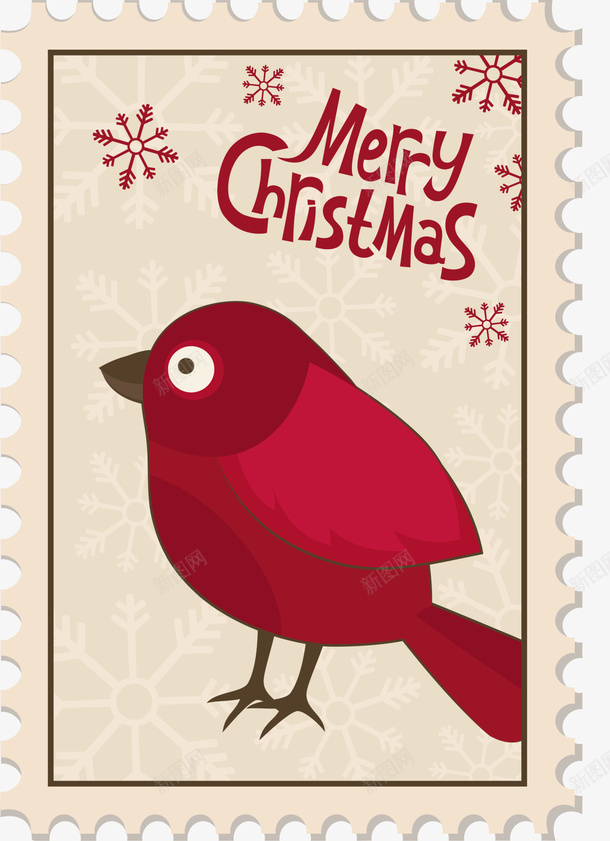 圣诞节黄色方形邮票png免抠素材_新图网 https://ixintu.com christmas merry 圣诞快乐 圣诞节邮票 方形邮票 红色小鸟 黄色邮票