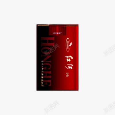 红河软v8香烟png免抠素材_新图网 https://ixintu.com v8 烟草 红河 软盒 香烟