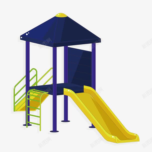 卡通儿童玩具滑梯png免抠素材_新图网 https://ixintu.com 儿童玩具 卡通 滑梯