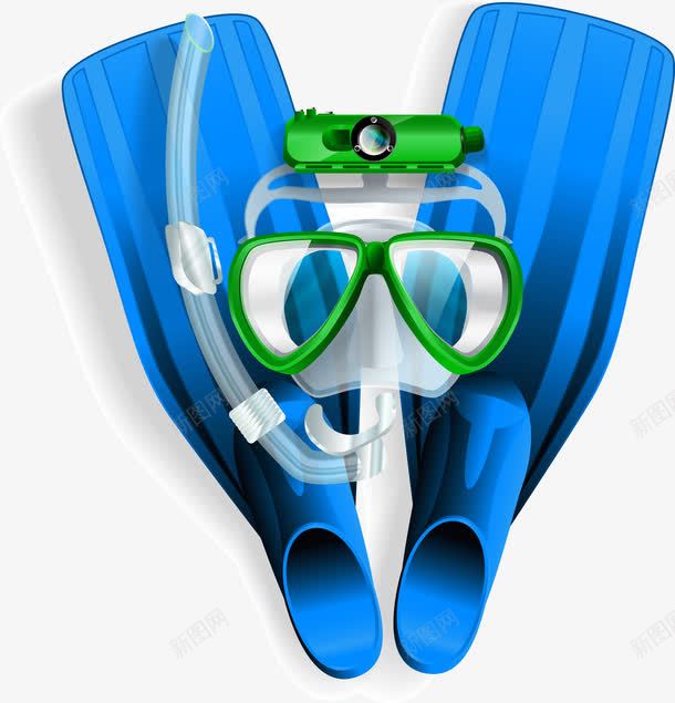 潜水工具png免抠素材_新图网 https://ixintu.com 潜水工具 潜水镜 鸭掌