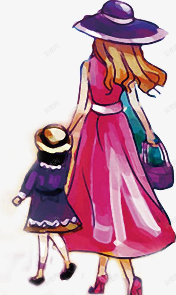 手绘插画妇女孩子png免抠素材_新图网 https://ixintu.com 妇女 孩子 手绘 插画 素材