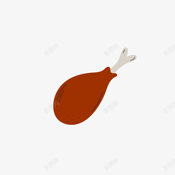卡通美味的鸡腿png免抠素材_新图网 https://ixintu.com PNG鸡腿 手绘鸡腿 美味 美味鸡腿 鸡腿 鸡腿PNG
