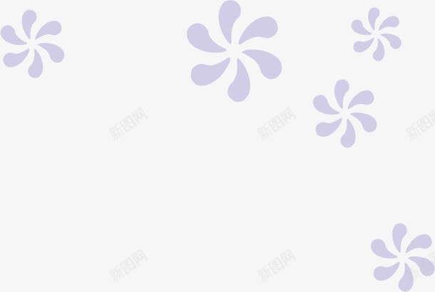 紫色花朵漂浮png免抠素材_新图网 https://ixintu.com 底纹 漂浮 紫色 背景 花朵