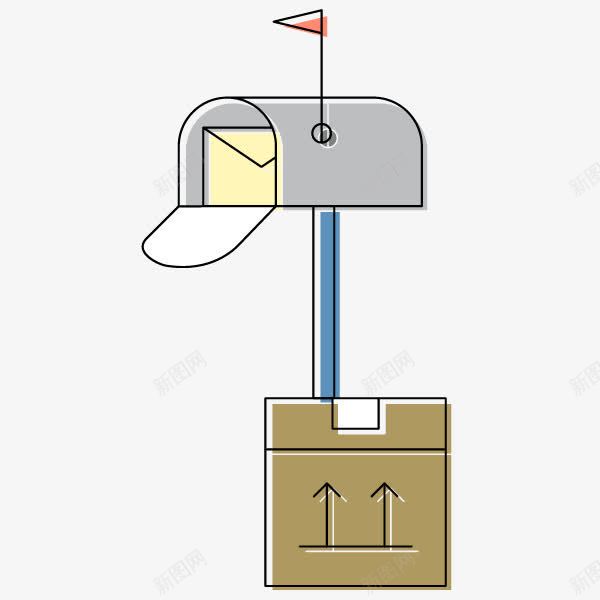 邮递员信箱png免抠素材_新图网 https://ixintu.com 信箱 速递 邮差 邮递员
