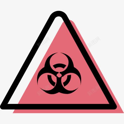 生物危害图标png_新图网 https://ixintu.com 三角形 交通标志 危险标志 生物灾害 警报