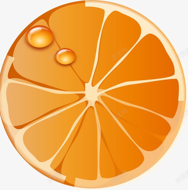 桔片png免抠素材_新图网 https://ixintu.com 桔子 桔色 水果