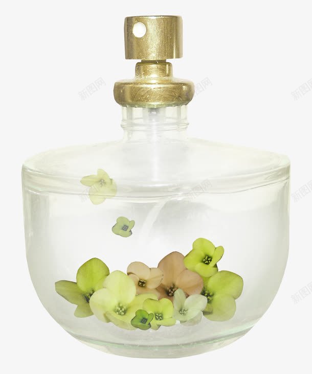香水瓶里的花朵png免抠素材_新图网 https://ixintu.com 瓶子 花朵 香水瓶