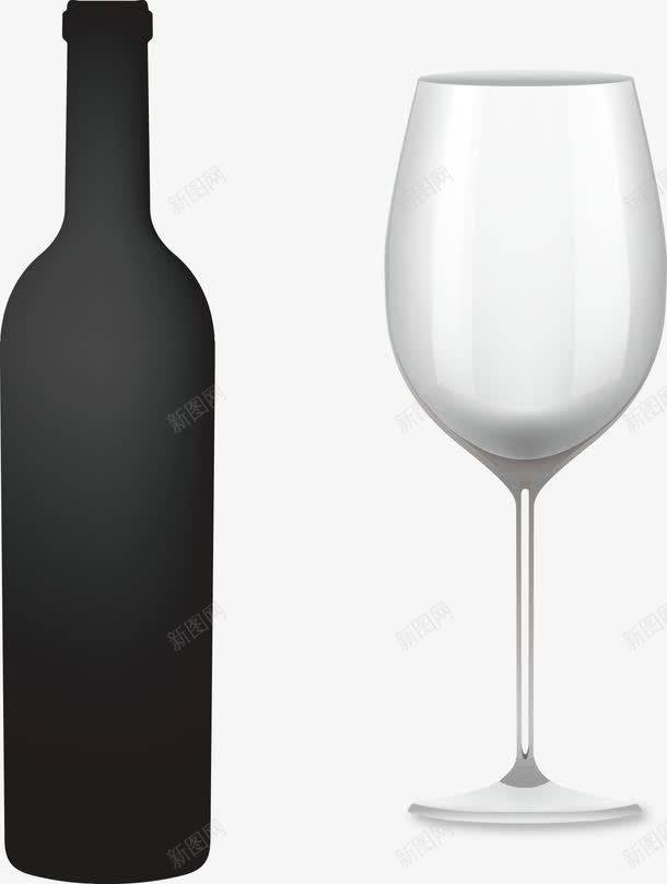 酒配高脚杯png免抠素材_新图网 https://ixintu.com 享受 浪漫 红酒 高脚杯
