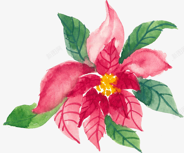 水彩卡通粉色花朵png免抠素材_新图网 https://ixintu.com 创意 卡通 新意 水彩 笔刷 艺术 花朵 设计