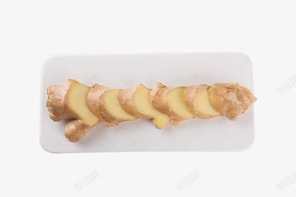 盘子上的生姜切片png免抠素材_新图网 https://ixintu.com 健康饮食 烹饪 生姜 生姜片 生姜贴 老姜 调味品