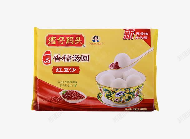 红豆沙香糯汤圆png免抠素材_新图网 https://ixintu.com 产品实物 汤圆 湾仔码头食品 糯米汤圆 红豆馅