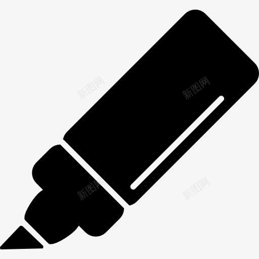 标记在倾斜位置的图标png_新图网 https://ixintu.com 书写工具 写 工具和器具 标记 笔