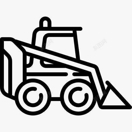 LoaderTruck图标png_新图网 https://ixintu.com 卡车 施工 货物 运输