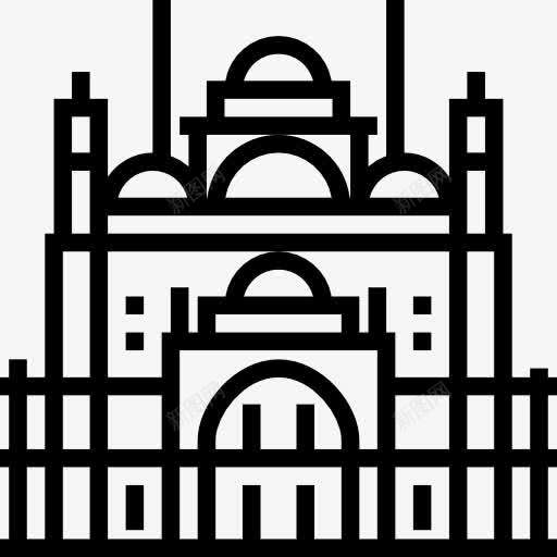 穆罕默德阿里清真寺图标png_新图网 https://ixintu.com 伊斯兰教 地标 建筑 穆斯林 穆罕默德阿里清真寺 纪念碑