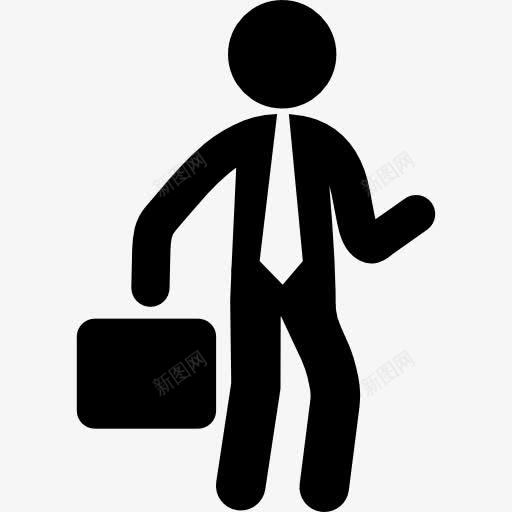 商人与一个手提箱图标png_新图网 https://ixintu.com 人 企业 商人 工人 手提箱 生意人 男 男人